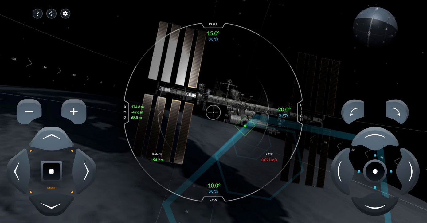 SpaceX випустила веб-симулятор стикування корабля Crew Dragon з МКС
