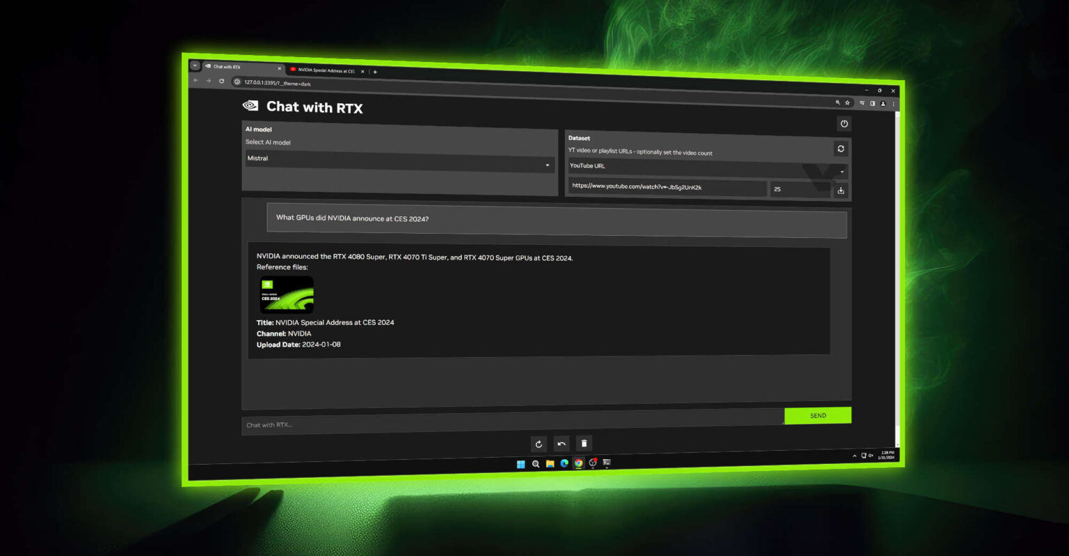 Nvidia випустила Chat with RTX - локальну генеративну нейромережу