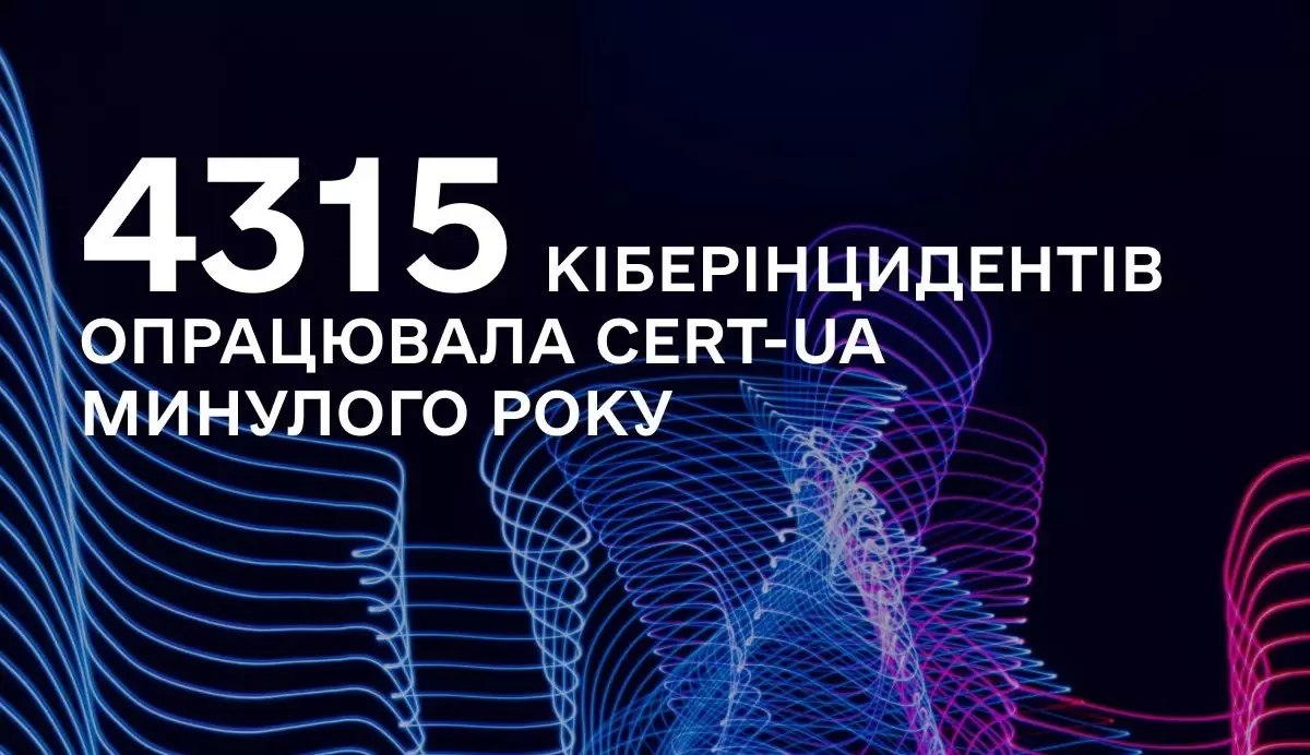 Урядові кіберфахівці за 2024 рік опрацювали 4315 кіберінцидентів, - Держспецзв'язку