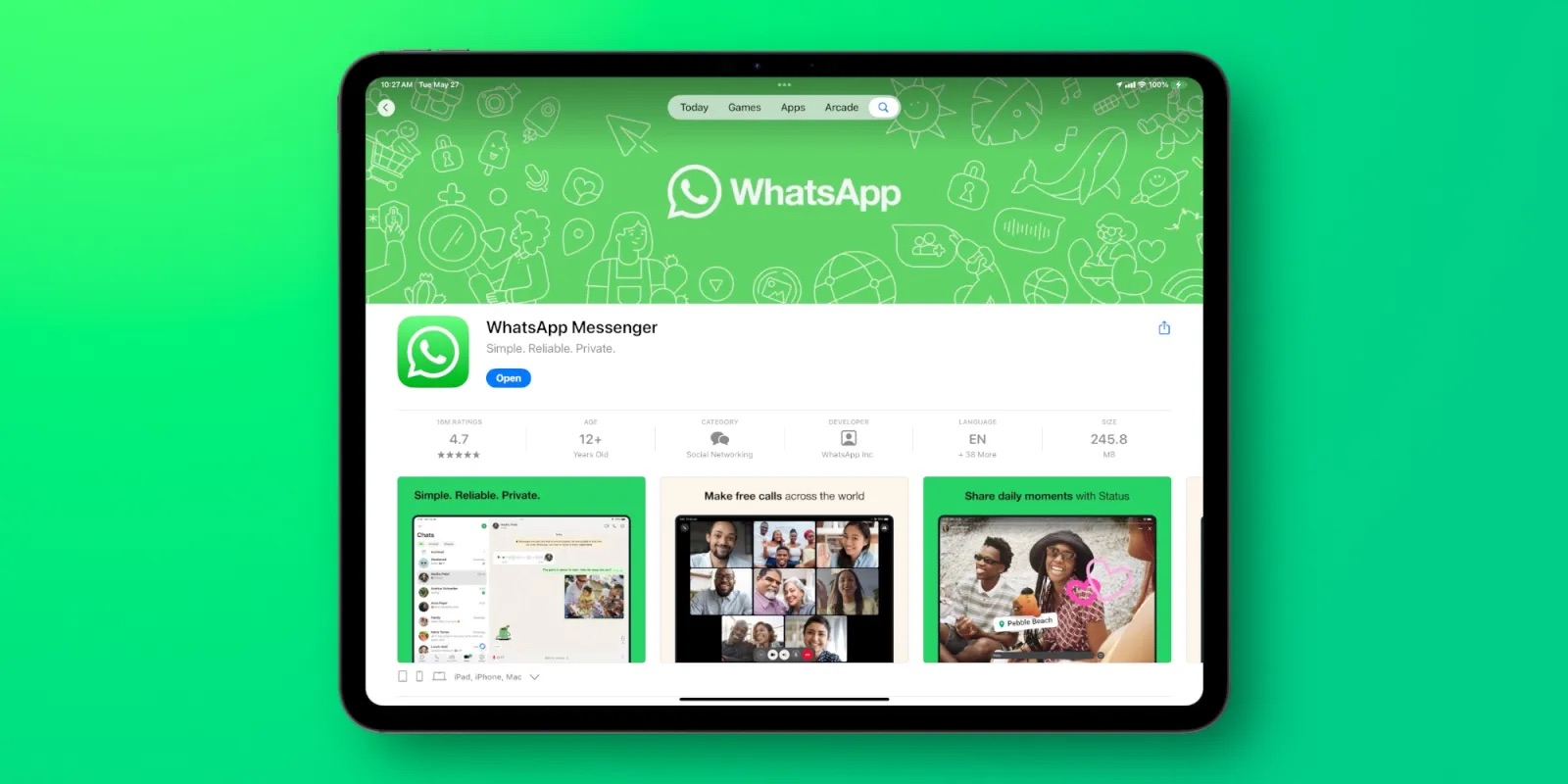 Це сталося: WhatsApp дійшов до iPad раніше, ніж Instagram