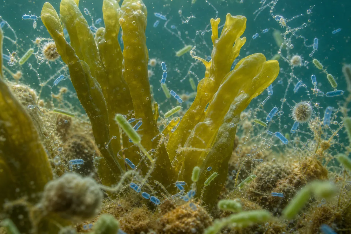 Морські бактерії спільно розщеплюють складні вуглеводи водоростей