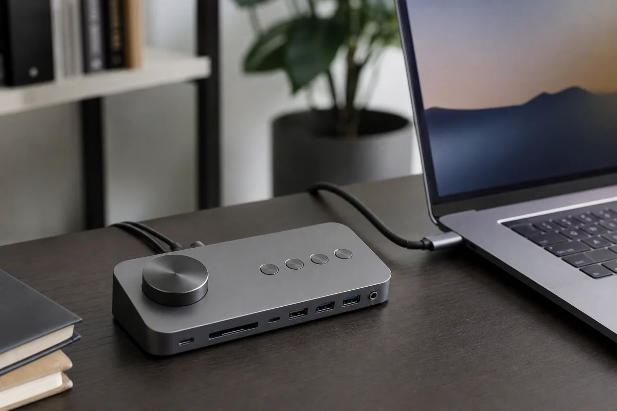 Elecom випустить у Японії USB-C док-станцію з програмованим диском