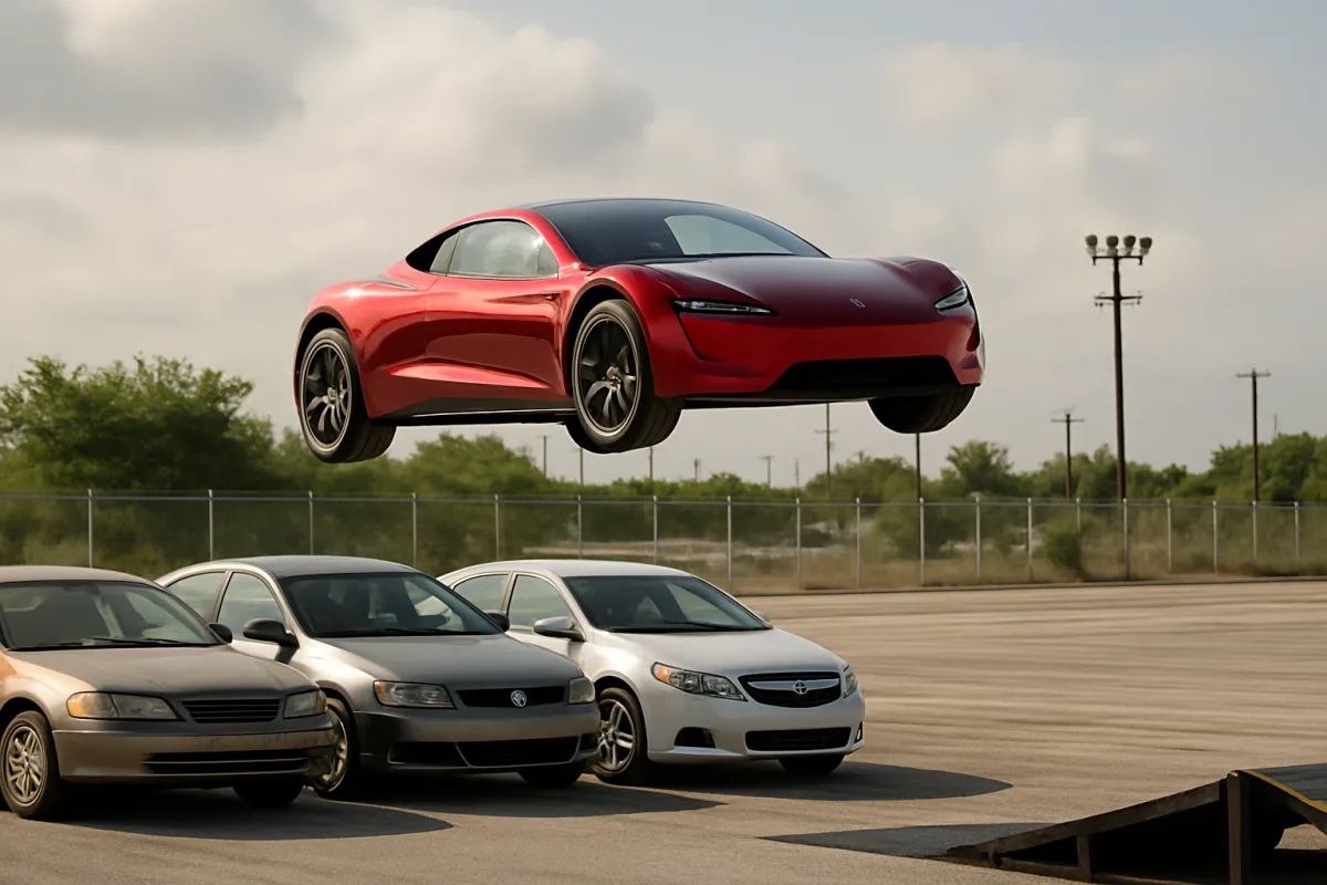 Tesla показала Roadster із двигунами SpaceX для короткого польоту