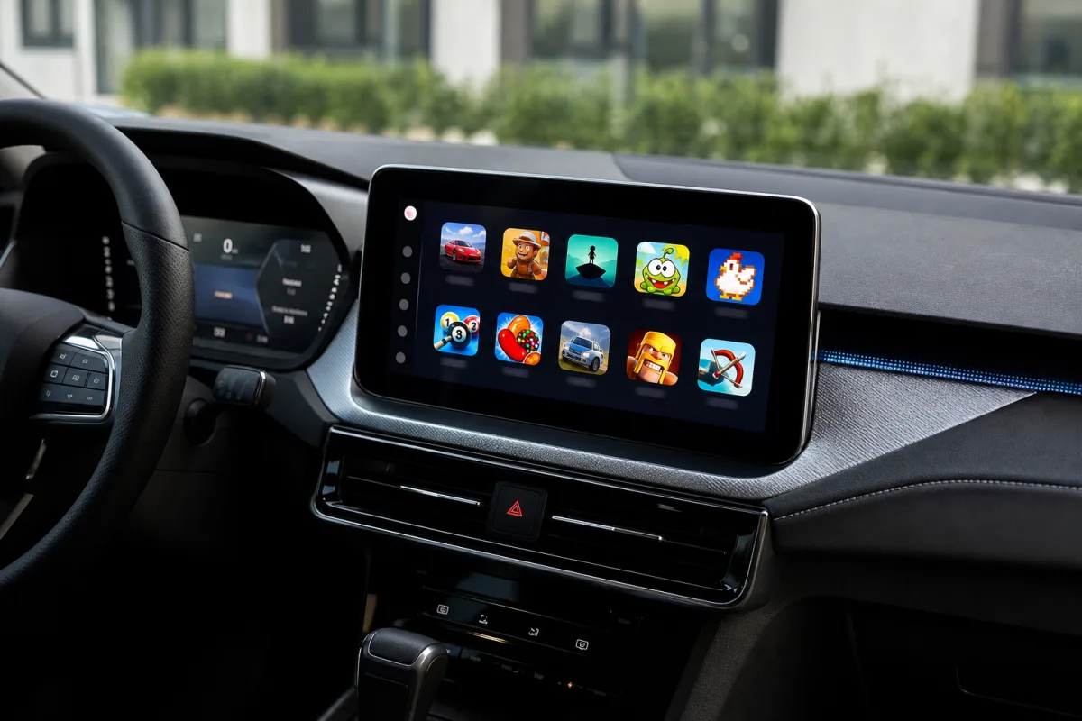 Android Auto дозволив запускати ігри на екрані припаркованого авто