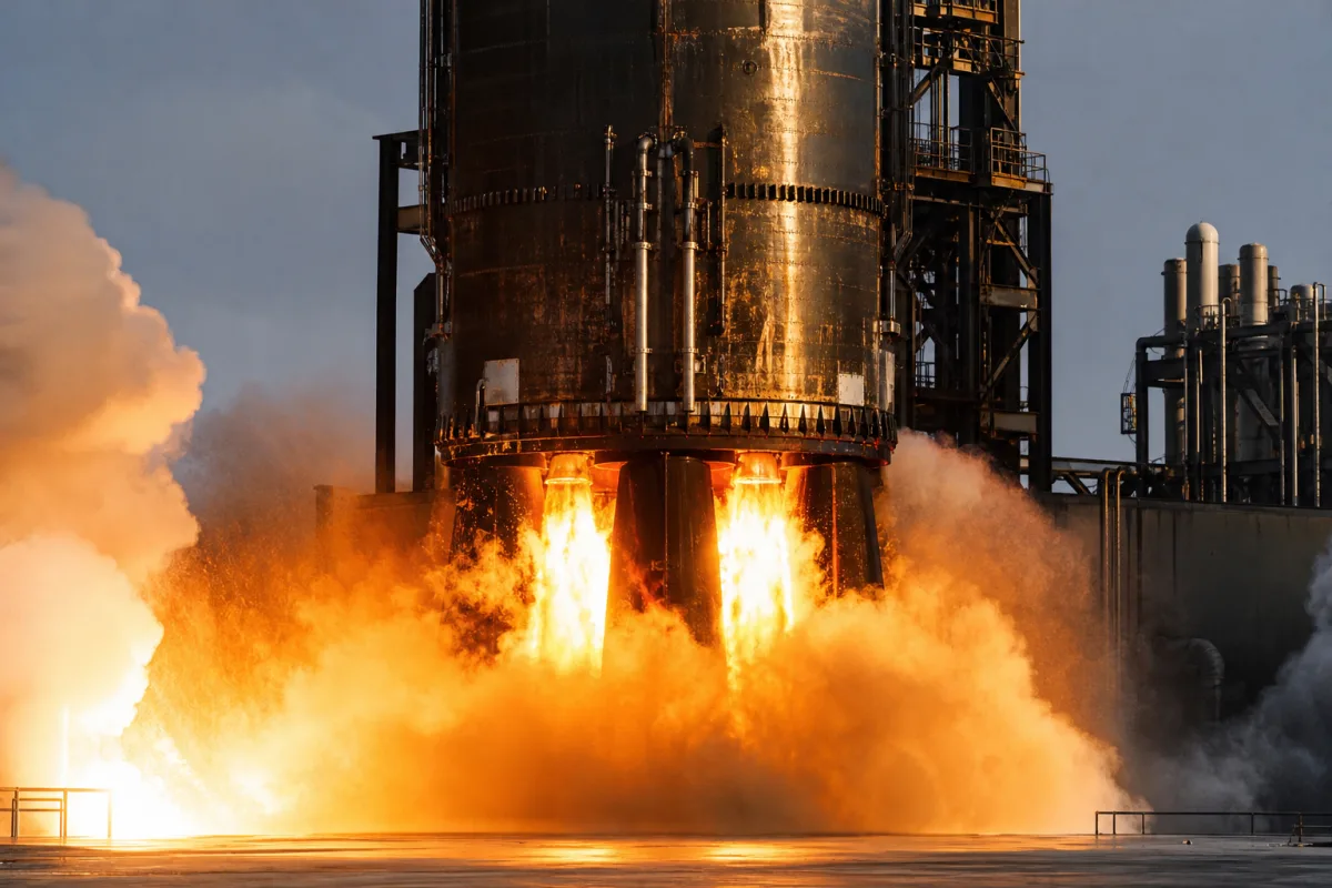 SpaceX випробувала 33 двигуни прискорювача Super Heavy для Starship