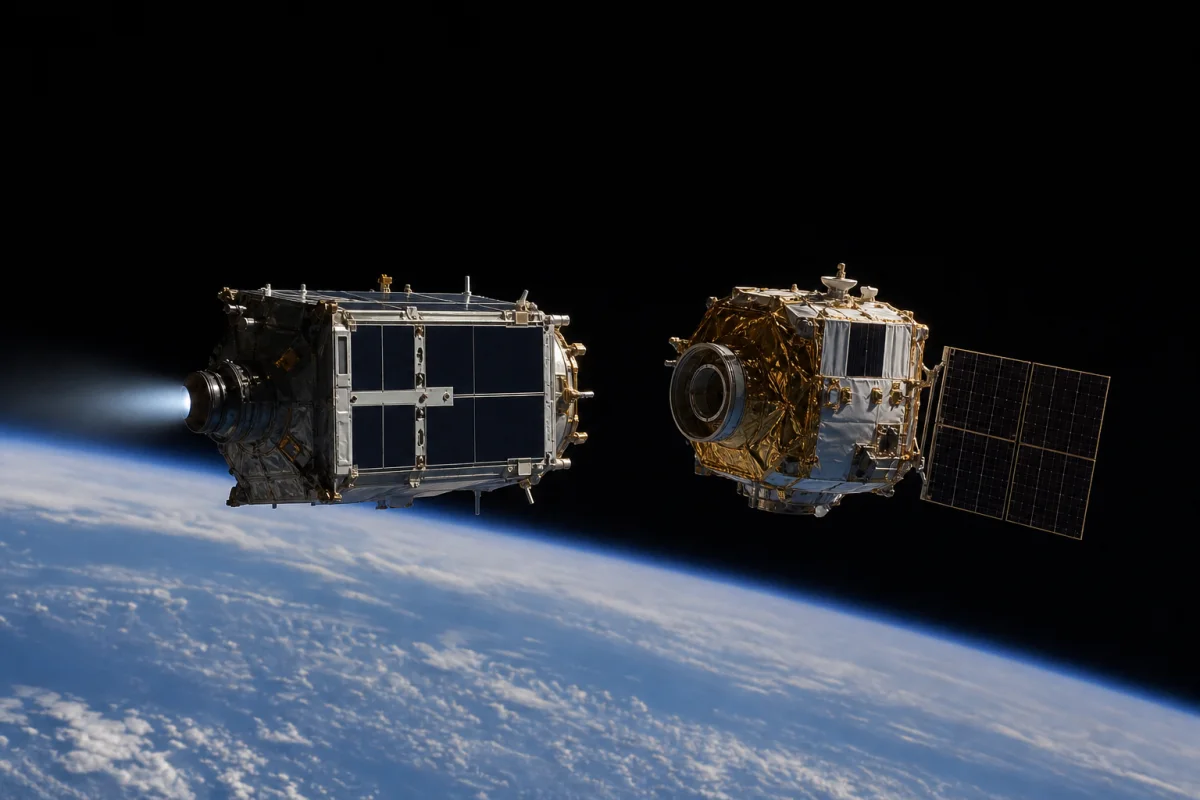 Astroscale запропонувала супутники-охоронці для захисту орбітальних апаратів