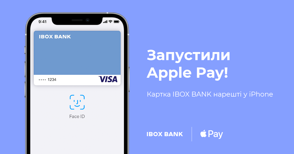 IBOX BANK запустив платежі з Apple Pay для власників карток Visa