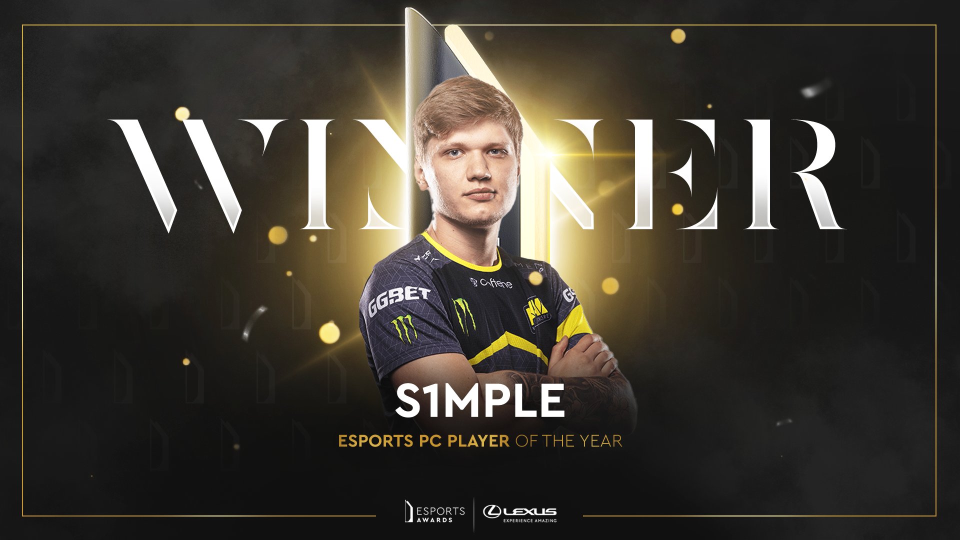 Українець s1mple отримав премію Esports Awards найкращому кіберспортсмену 2021 року