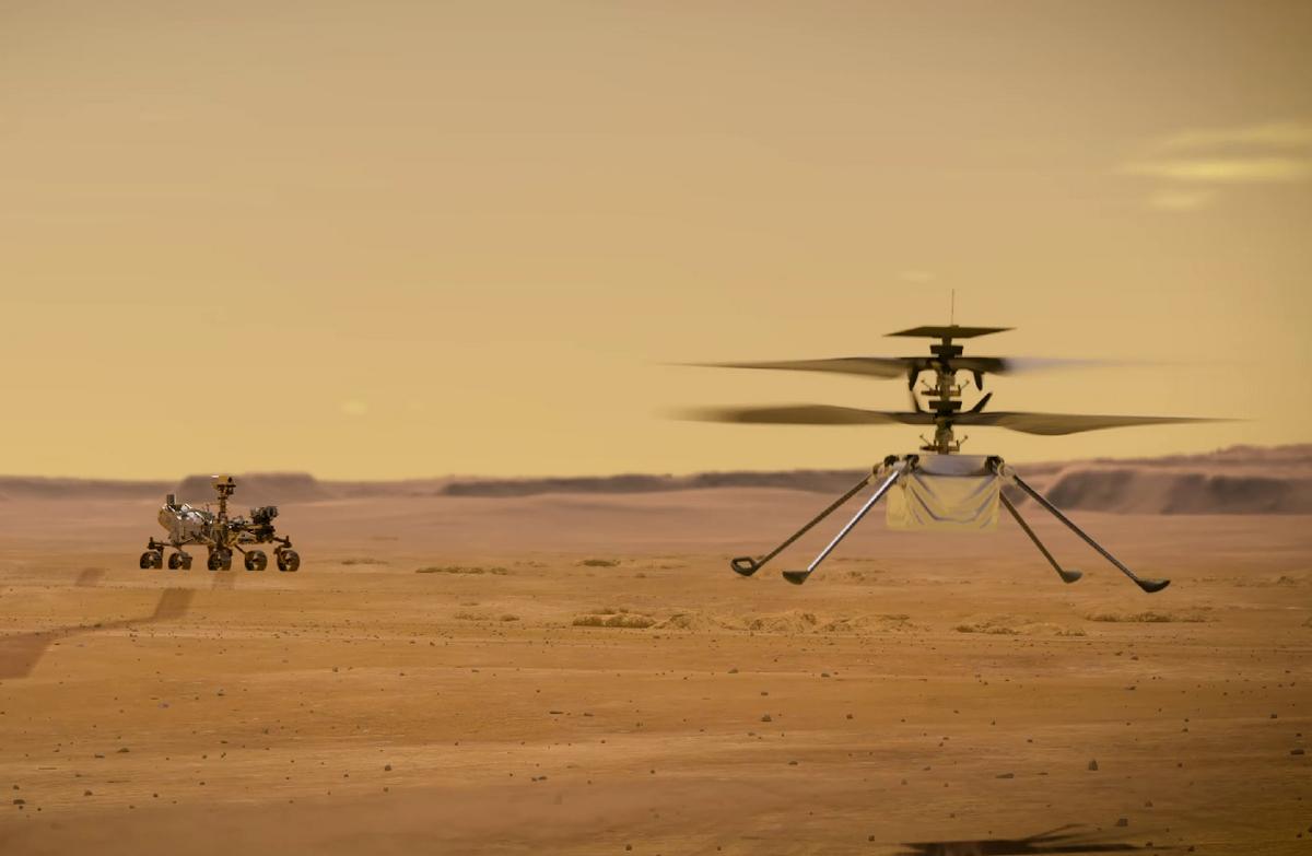 NASA представило вертоліт, який буде досліджувати Марс з повітря