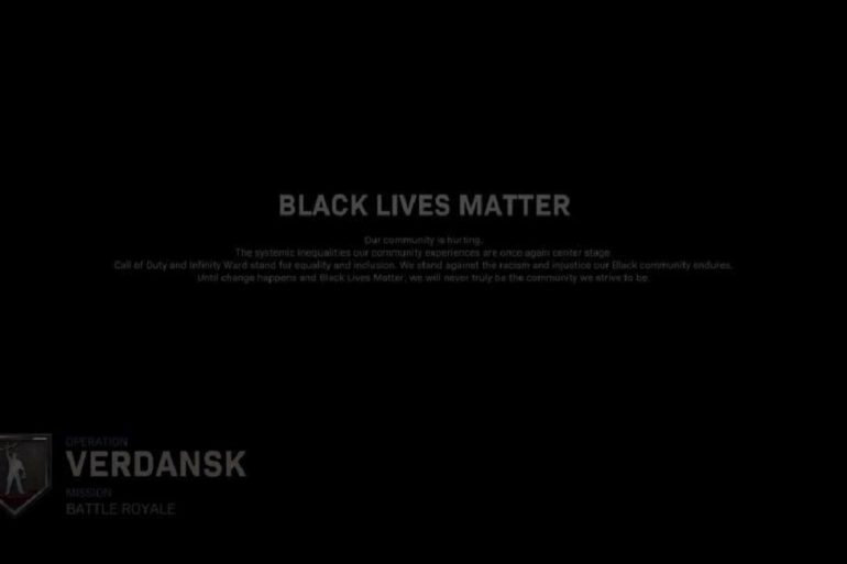 Розробники Call of Duty додали на екран завантаження слова з підтримкою руху Black Lives Matter