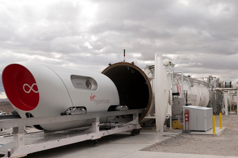 Virgin провела перші випробування капсули Hyperloop з пасажирами