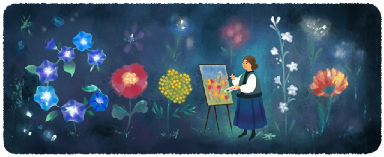 В Google появился дудл с украинской художницей Катериной Билокур