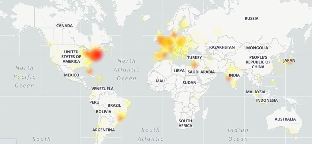 Google «упал» во всем мире