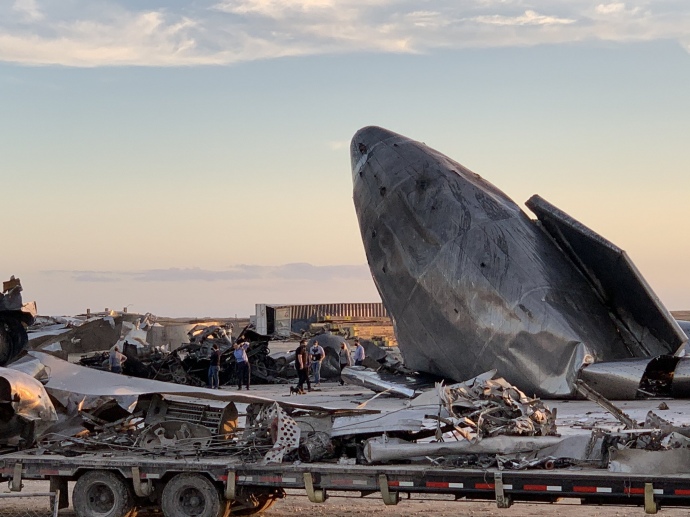 Як виглядало падіння космічного корабля Starship від SpaceX