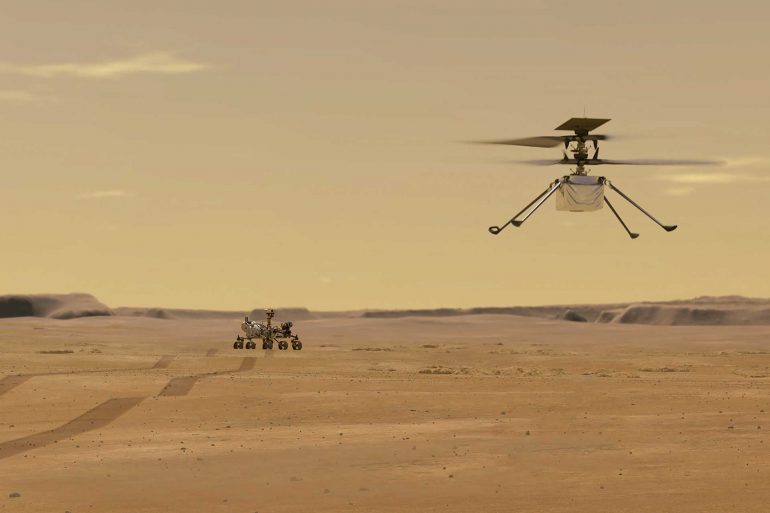 Вертолет Ingenuity совершил 10-й полет на Марсе. Видео
