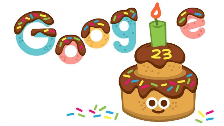 Google представила дудл к 23-й годовщине основания компании