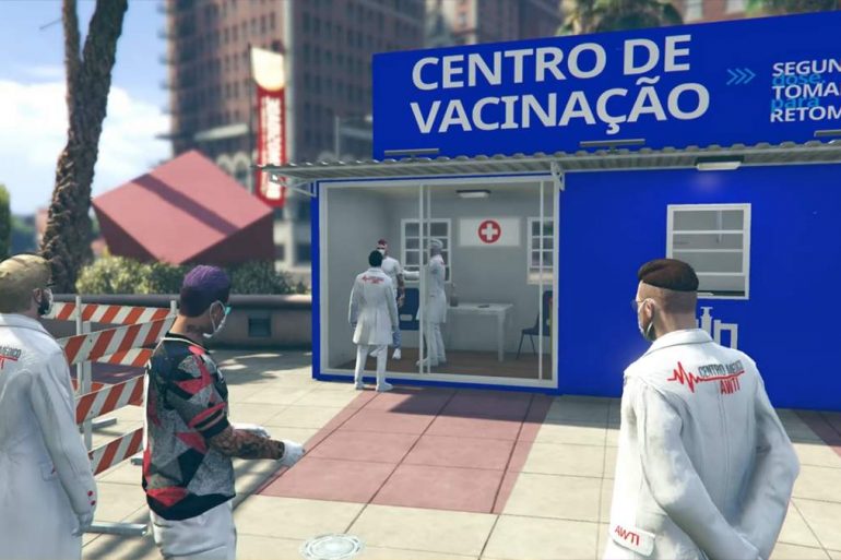 Pfizer провела віртуальну вакцинацію від коронавірусу на бразильському сервері GTA