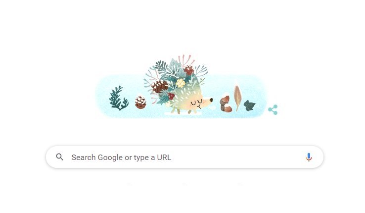 Google випустив дудл на честь Дня зимового сонцестояння