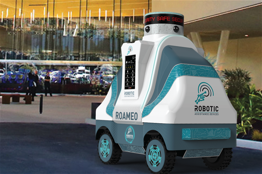 Американский парк развлечений нанял для охраны беспилотного робота с искусственным интеллектом