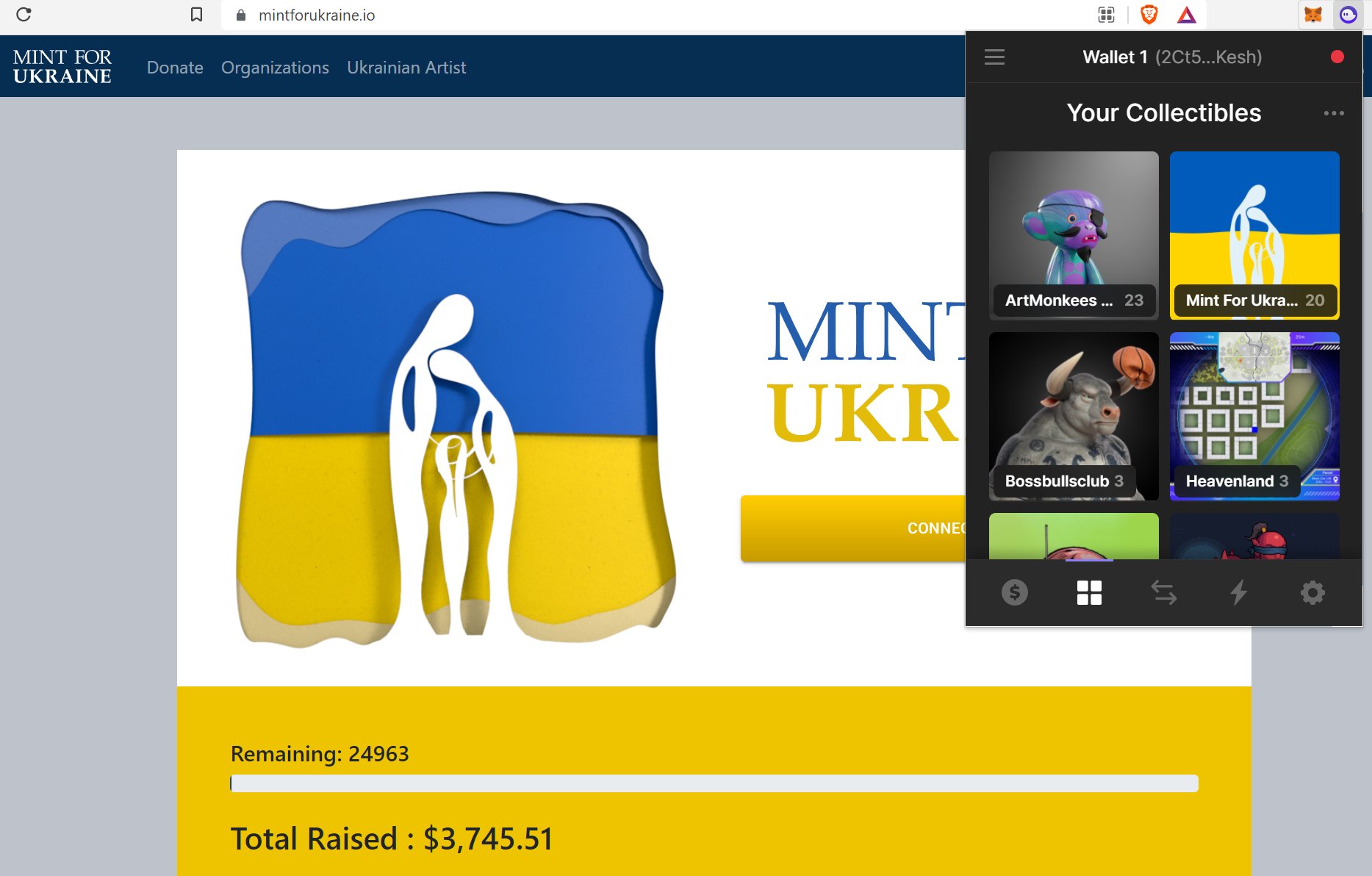 В Україні створили найбільшу колекцію NFT-мистецтва MINT FOR UKRAINE