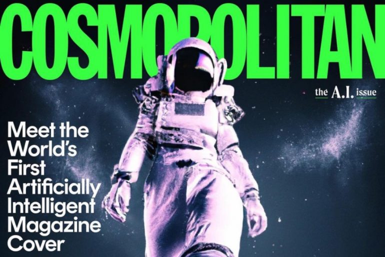 Cosmopolitan представил первую в мире обложку, нарисованную искусственным интеллектом