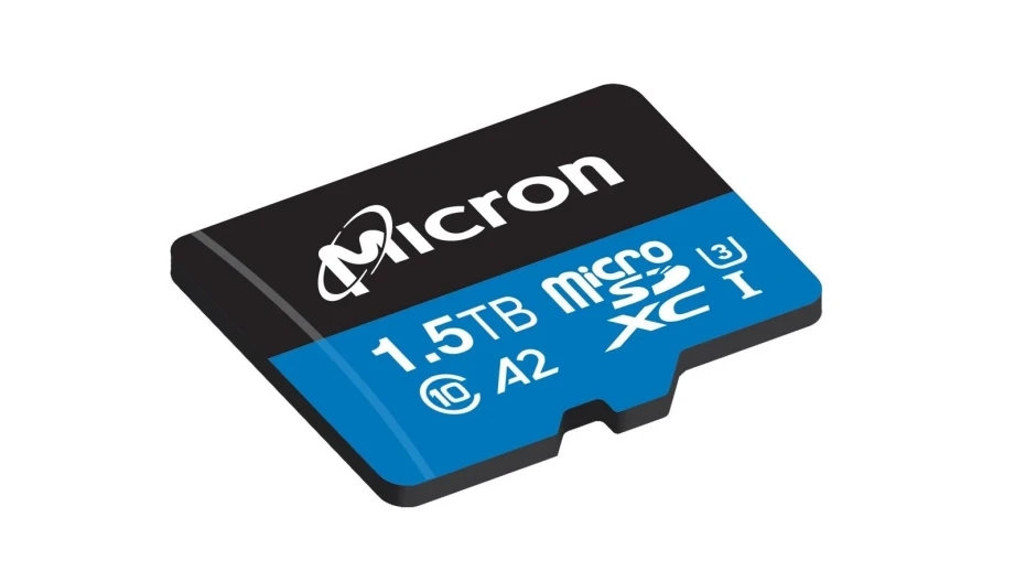 Компания Micron выпустила первую в мире карту памяти microSD объемом 1,5 ТБ