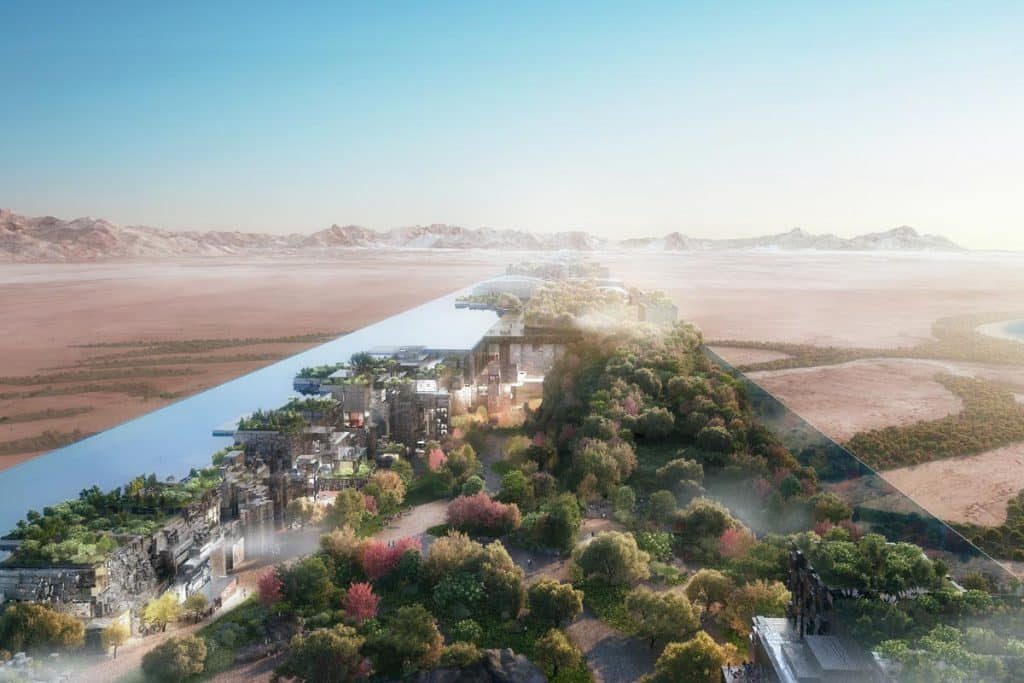 Яким буде дзеркальне місто майбутнього посеред пустелі - The Line (фото)