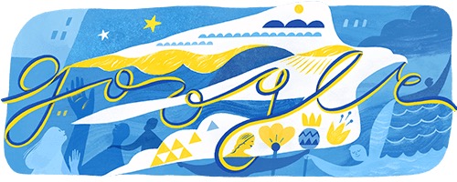 Google зробив дудл на честь Дня незалежності України