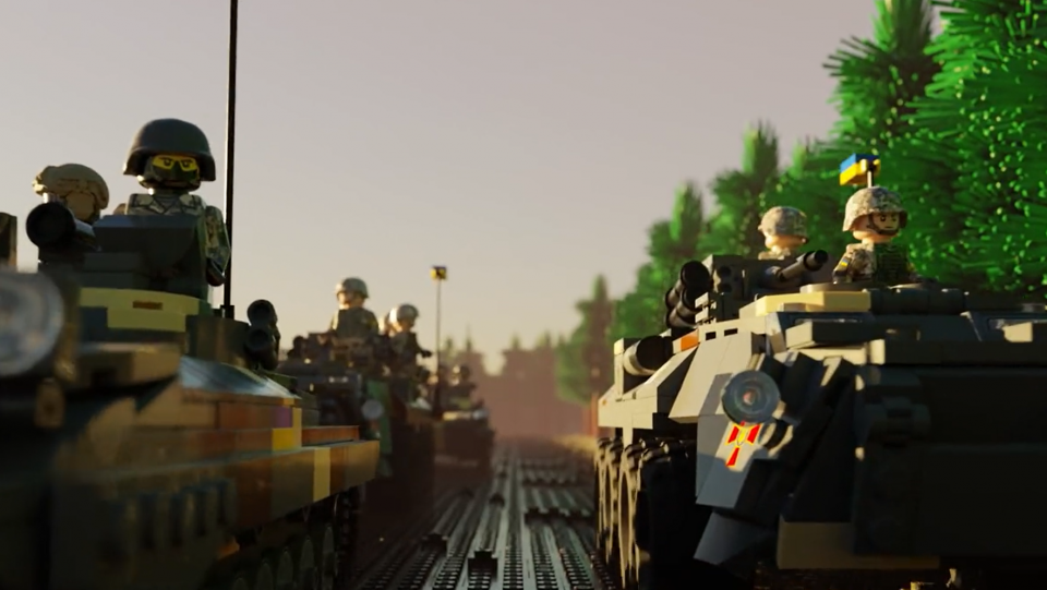 Рітейлер LEGO привітав Україну з Днем Незалежності у відео з фігурками української військової техніки