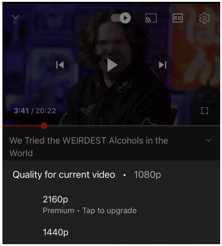 YouTube будет показывать видео в 4K только в платной подписке Premium