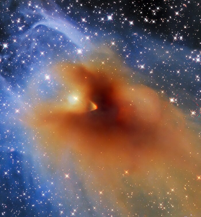 Телескоп Hubble сфотографировал завораживающее космическое облако, в котором рождаются звезды