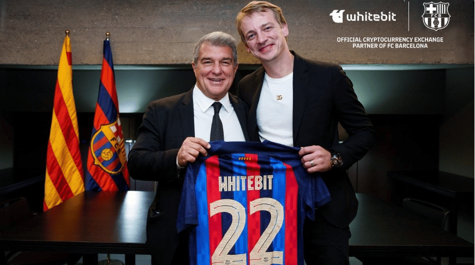 Украинская криптобиржа WhiteBIT стала партнером футбольного клуба «Барселона»