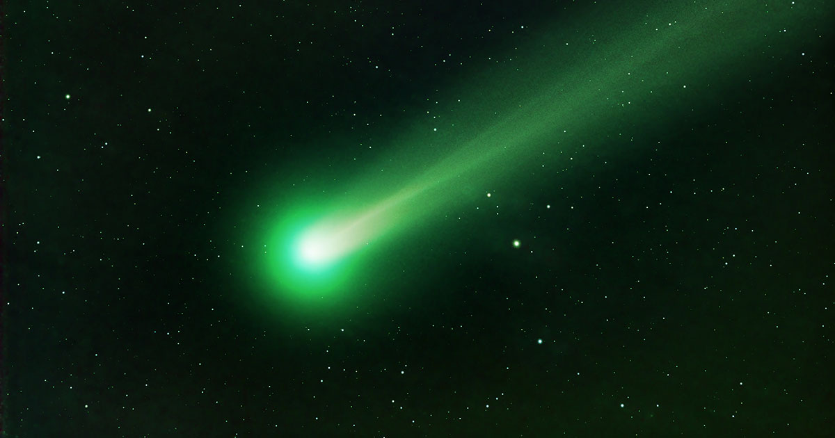 В начале февраля мимо Земли пролетит редчайшая зеленая комета