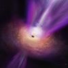 Ученые показали уникальный снимок черной дыры с газом и струями