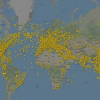 Flightradar24 зафіксував одночасно 22 тисячі літаків у небі. Це рекорд