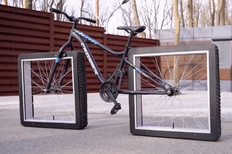 Украинский инженер изобрел велосипеды с квадратными и треугольными колесами