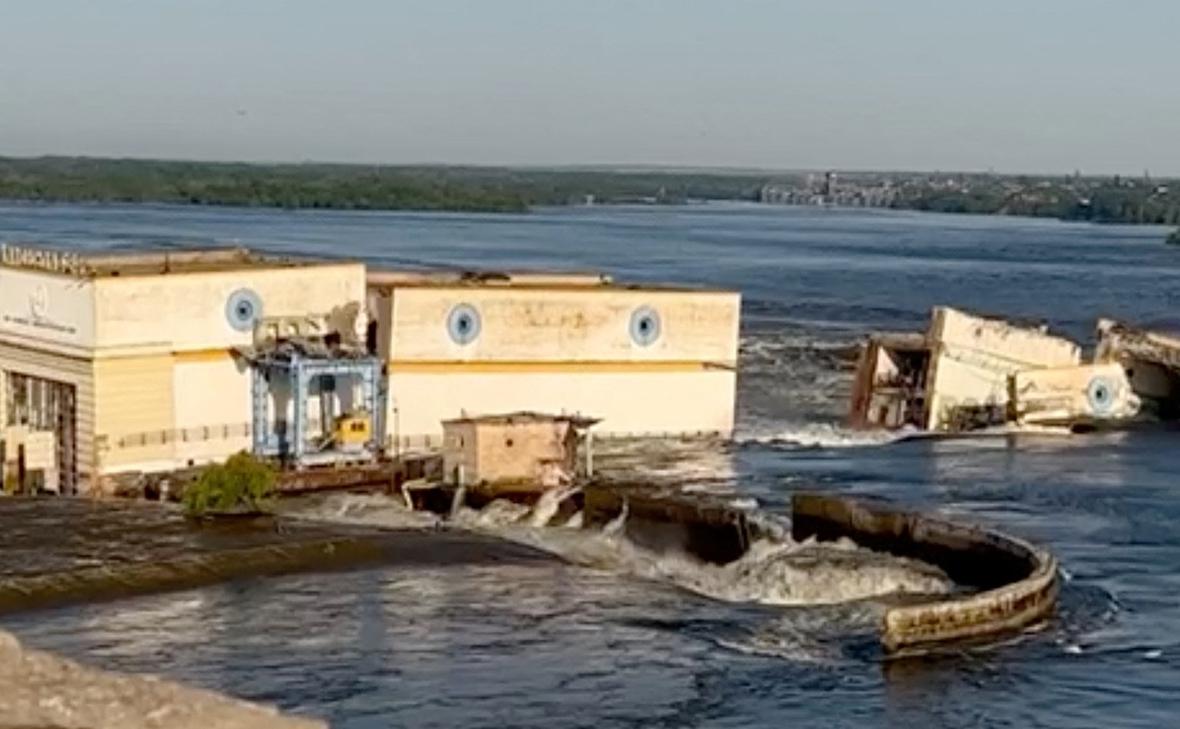 Опубликованы новые спутниковые снимки последствий разрушения Каховской ГЭС