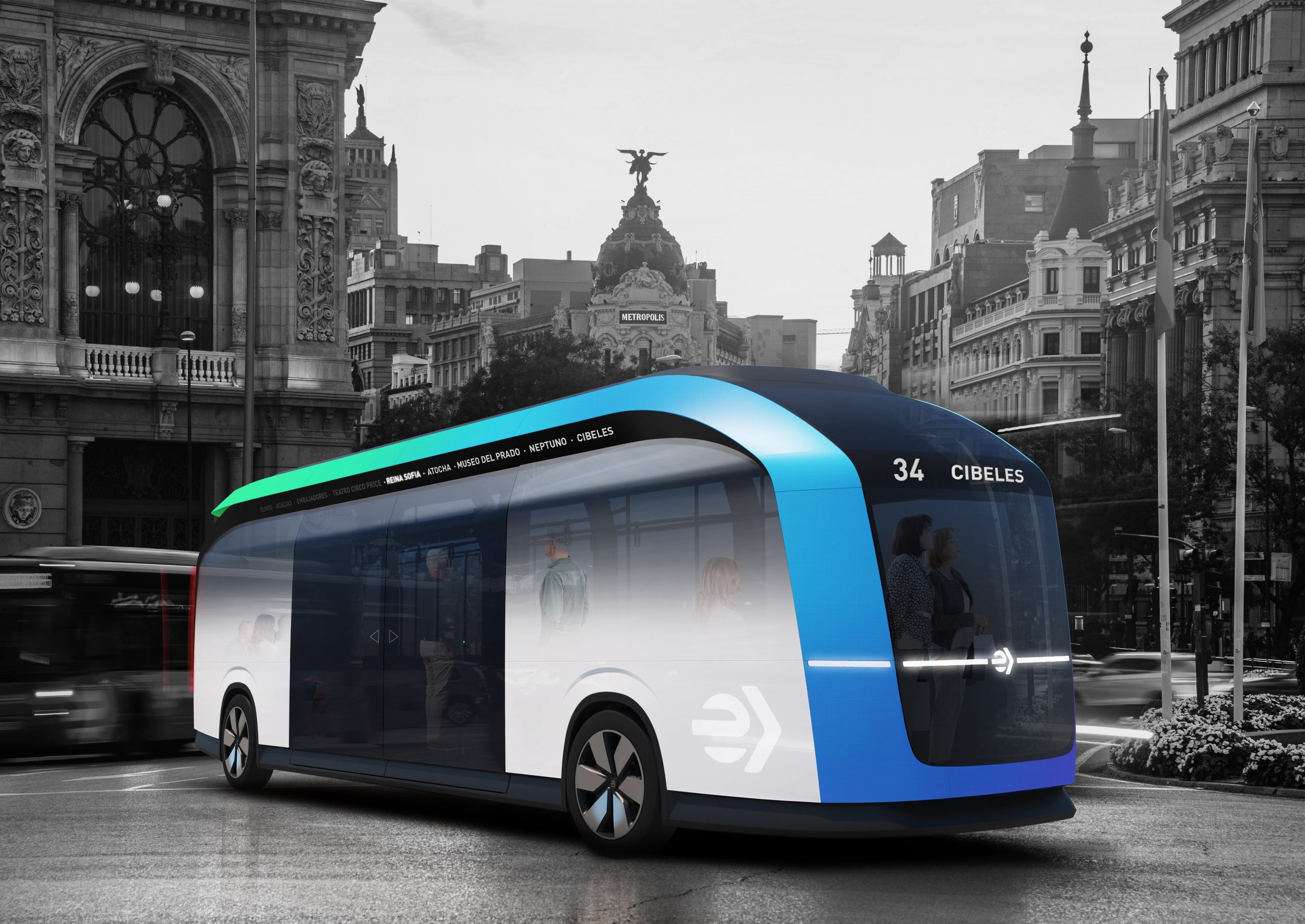 Панорамные окна и стеклянный потолок: в Мадриде появятся автобусы будущего