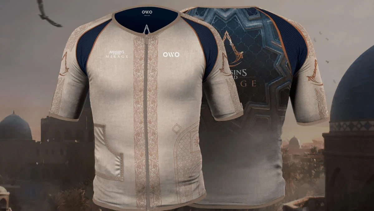 К выходу игры Assassin's Creed Mirage выпустили футболку, позволяющую чувствовать удары