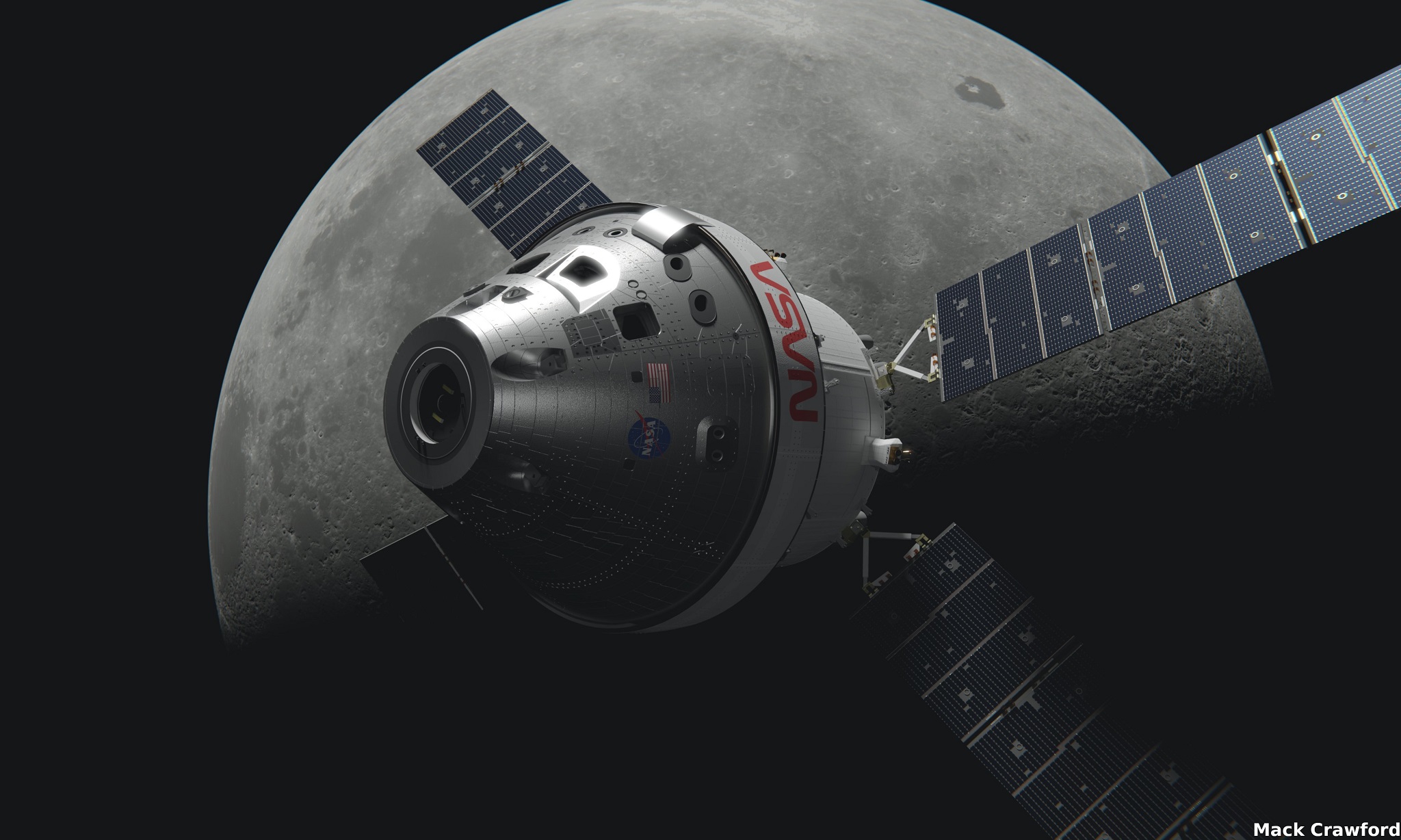NASA показала астронавтам космический корабль Orion, на котором они полетят к Луне