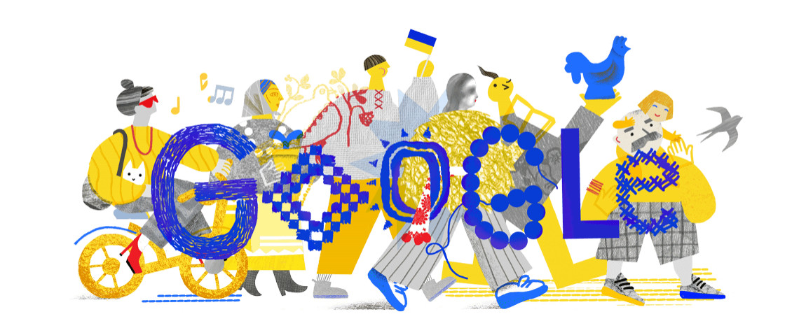 Google випустив дудл, присвячений Дню Незалежності України