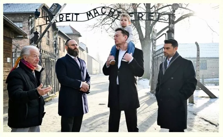Ілон Маск відвідав Аушвіц після скандалів з антисемітськими повідомленнями у соцмережі X
