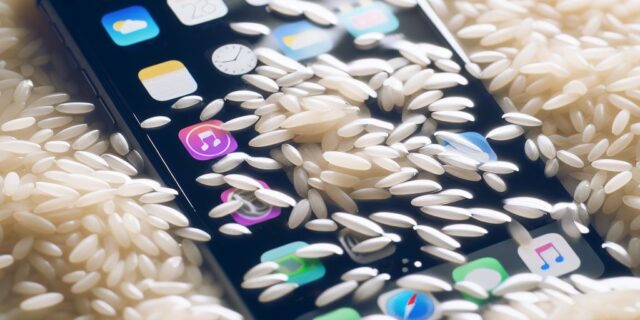 Apple закликає користувачів не сушити залитий iPhone у рисі
