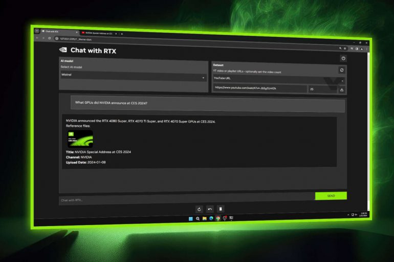 Nvidia випустила Chat with RTX - локальну генеративну нейромережу