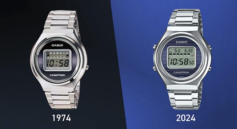 Casio перевипустила легендарний годинник Casiotron, додавши підключення до смартфона