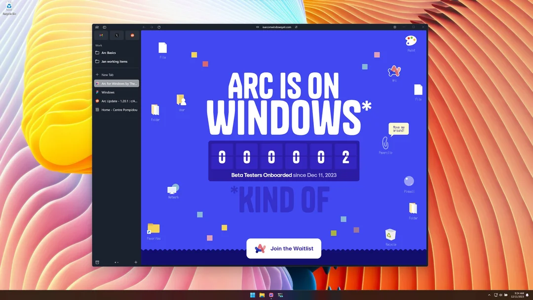 Браузер Arc став доступний усім користувачам Windows 11